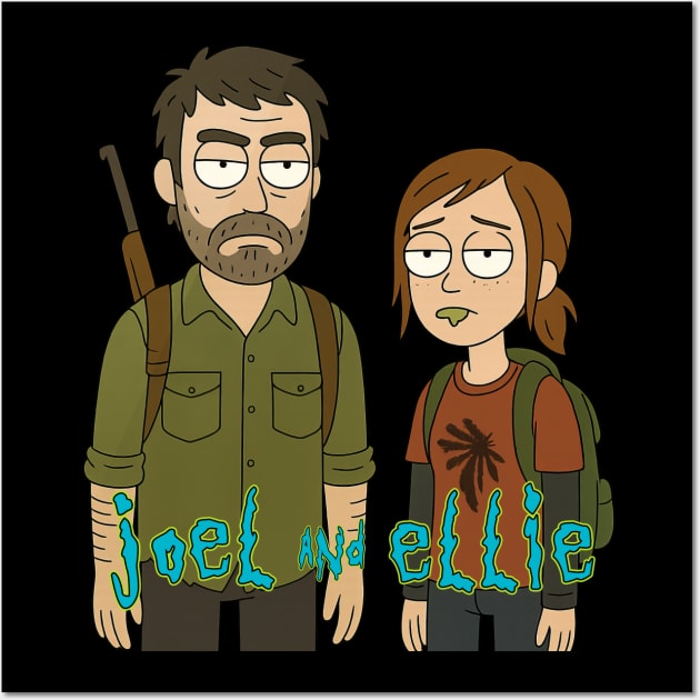 Multiverse Mix: Joel and Ellie Wall Art by Tv Moments